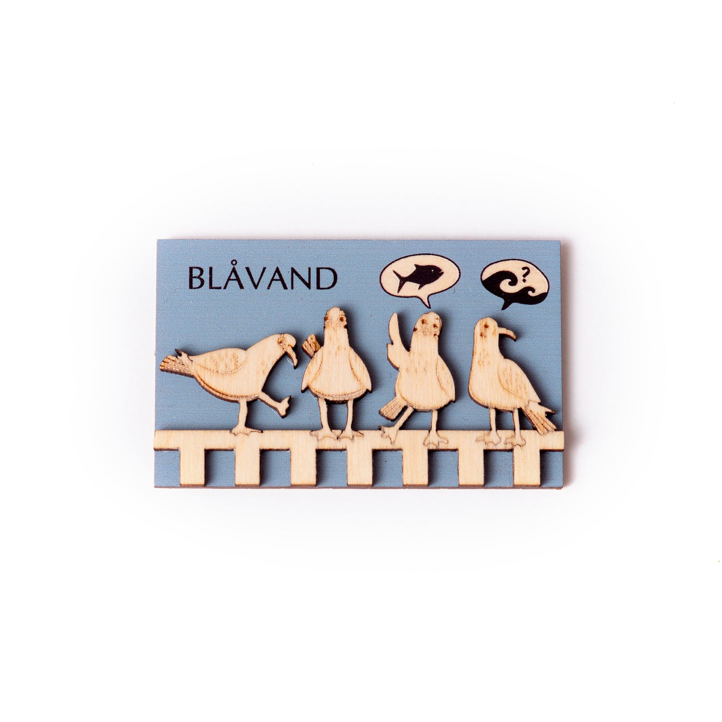 Måger blå Blåvand Magnet