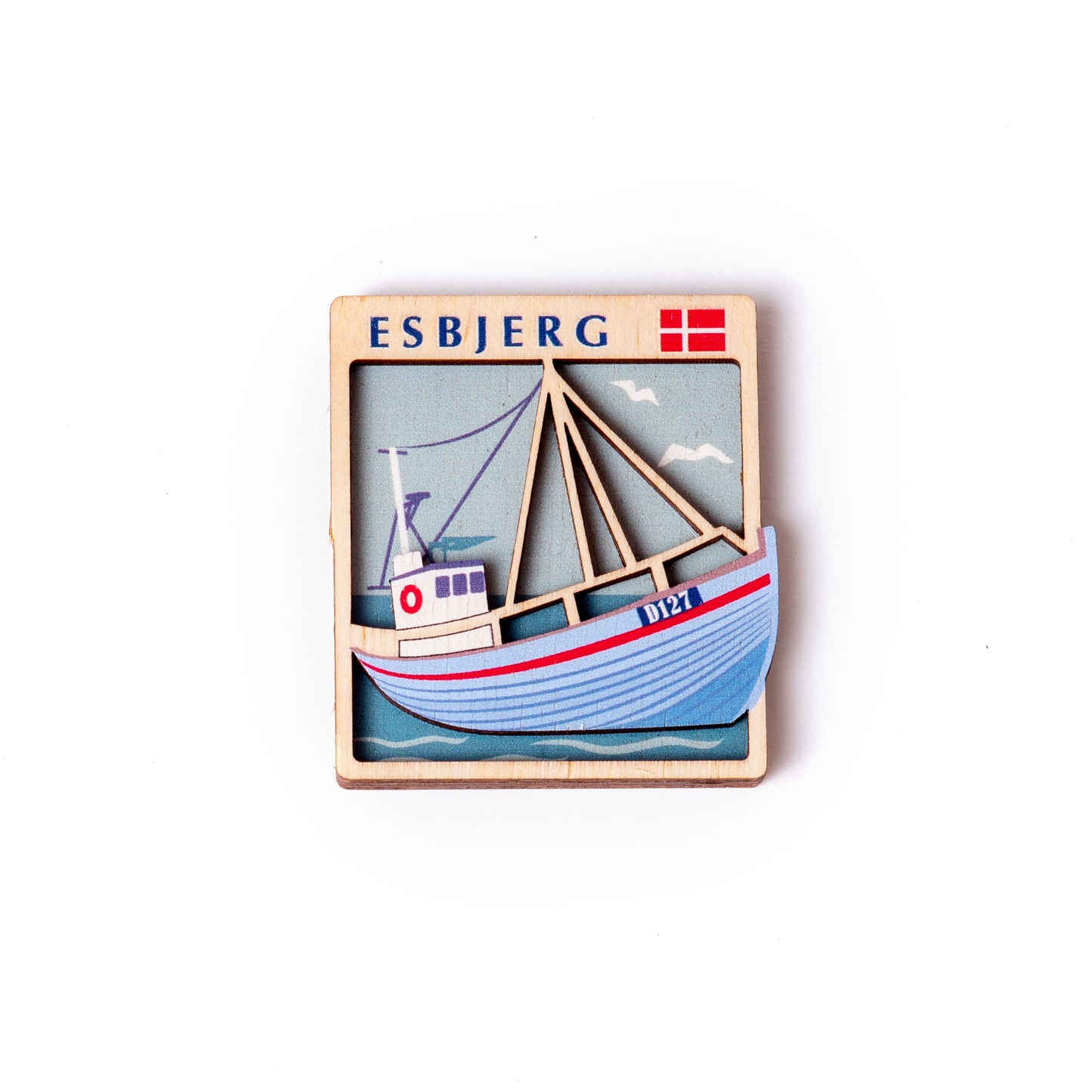 Fiskebåd på vandet Esbjerg Magnet