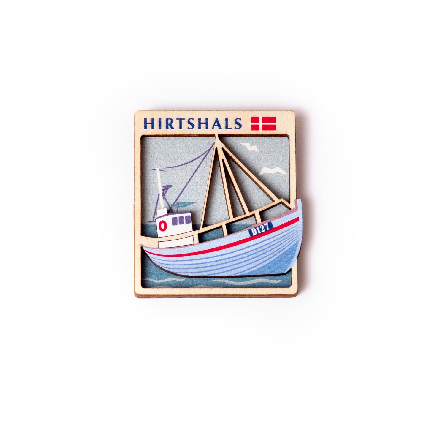 Fiskebåd på vandet Hirtshals Magnet