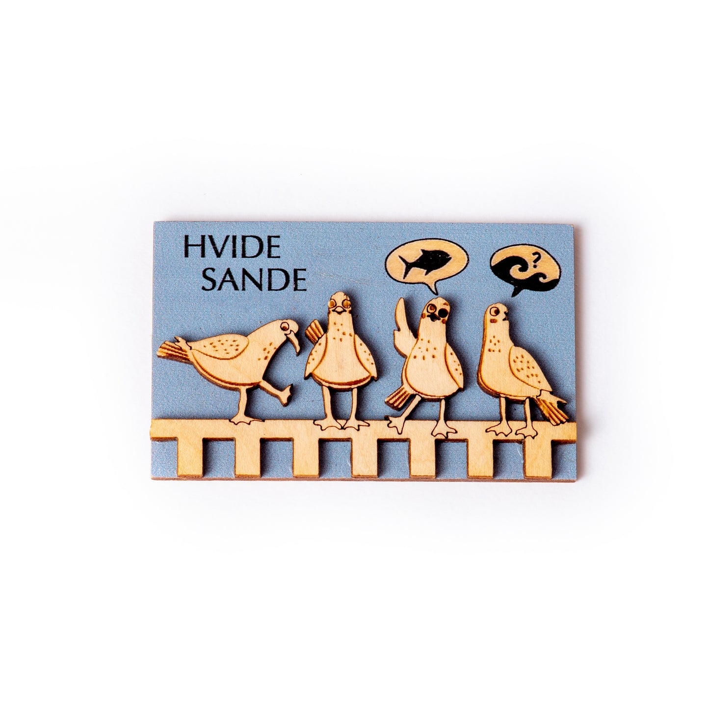 Måger Blå Hvide Sande Magnet