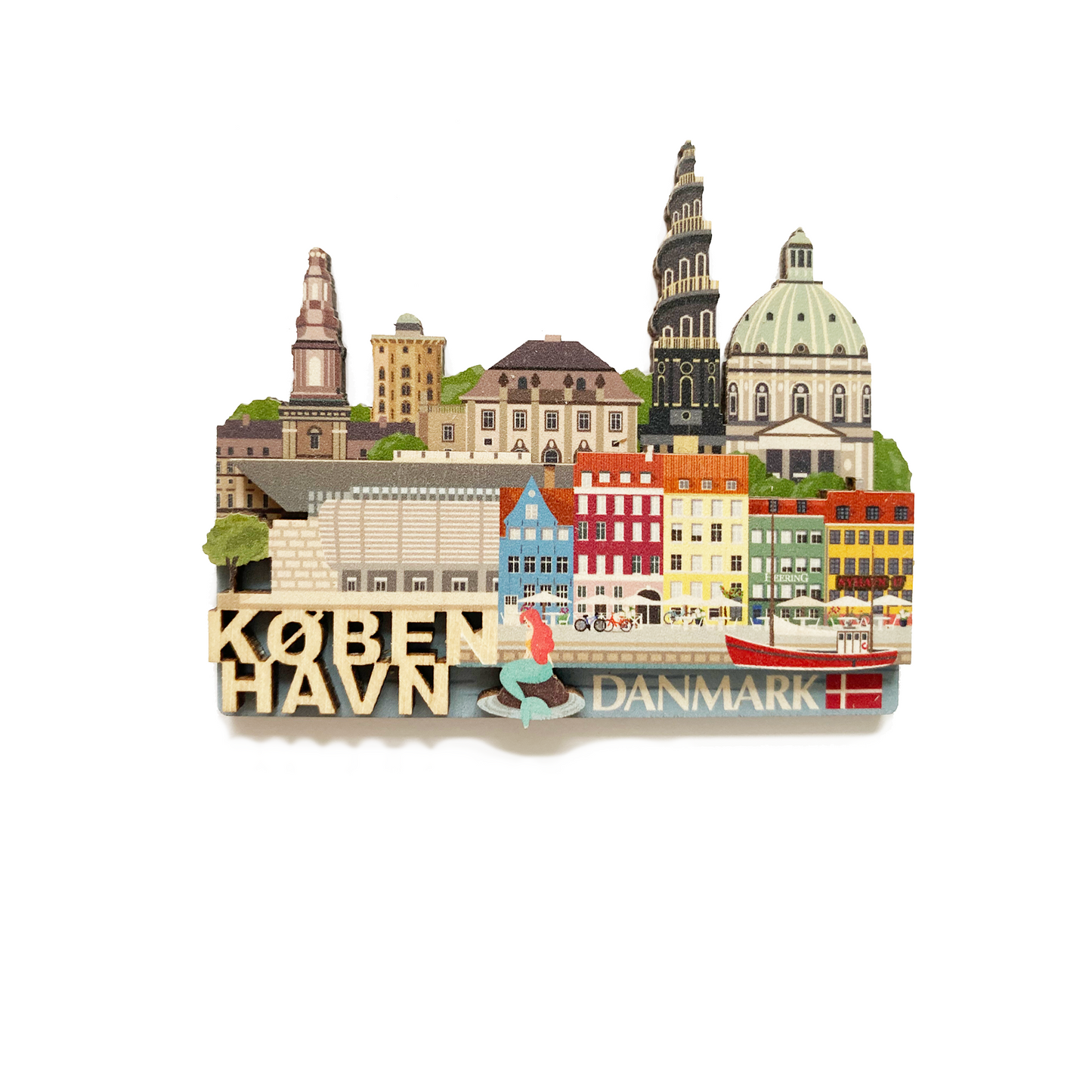 Nyhavn med havfrue magnet
