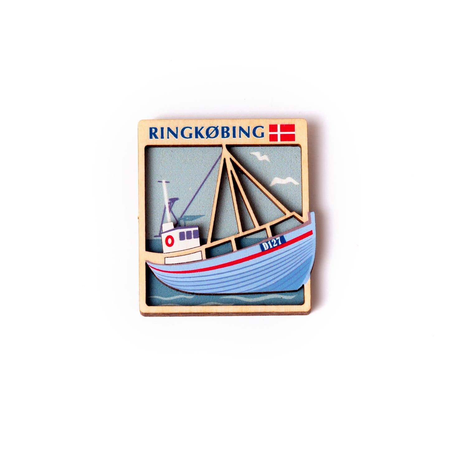 Fiskebåd på vandet Ringkøbing Magnet