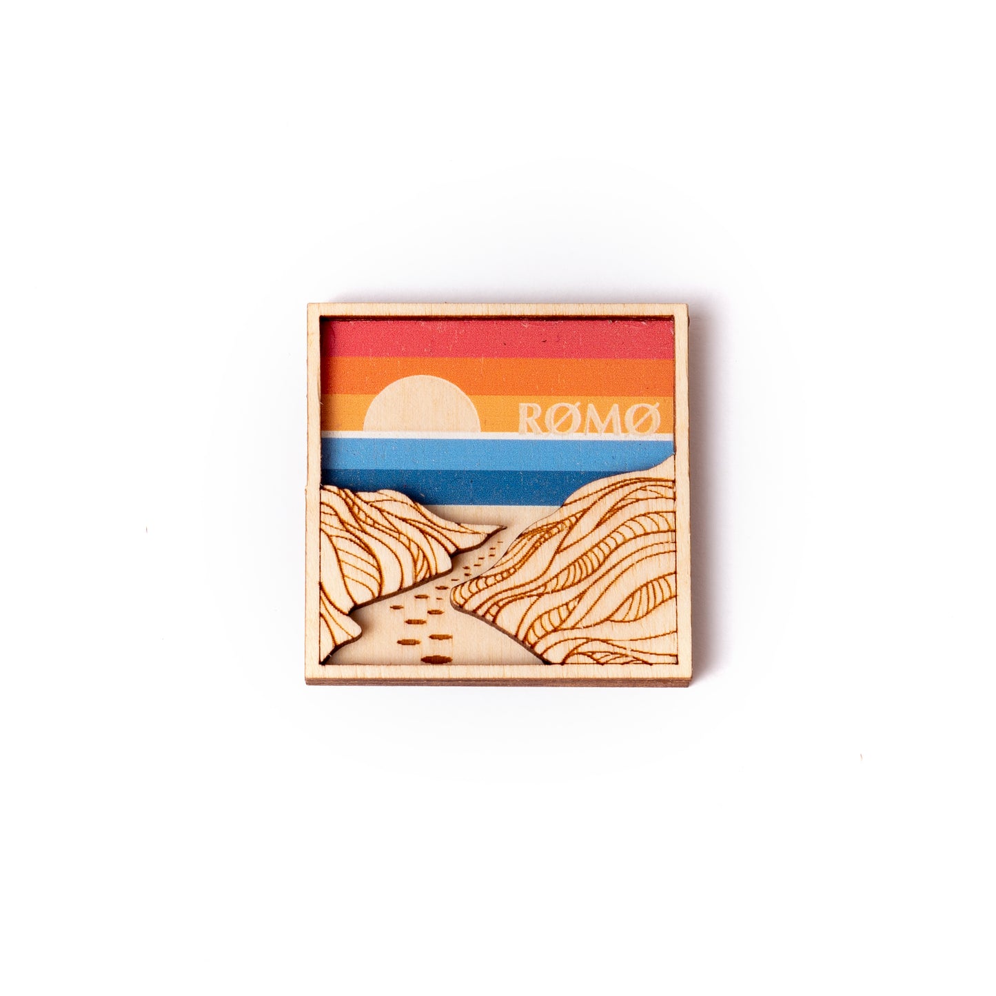 Stranden solnedgang Rømø Magnet