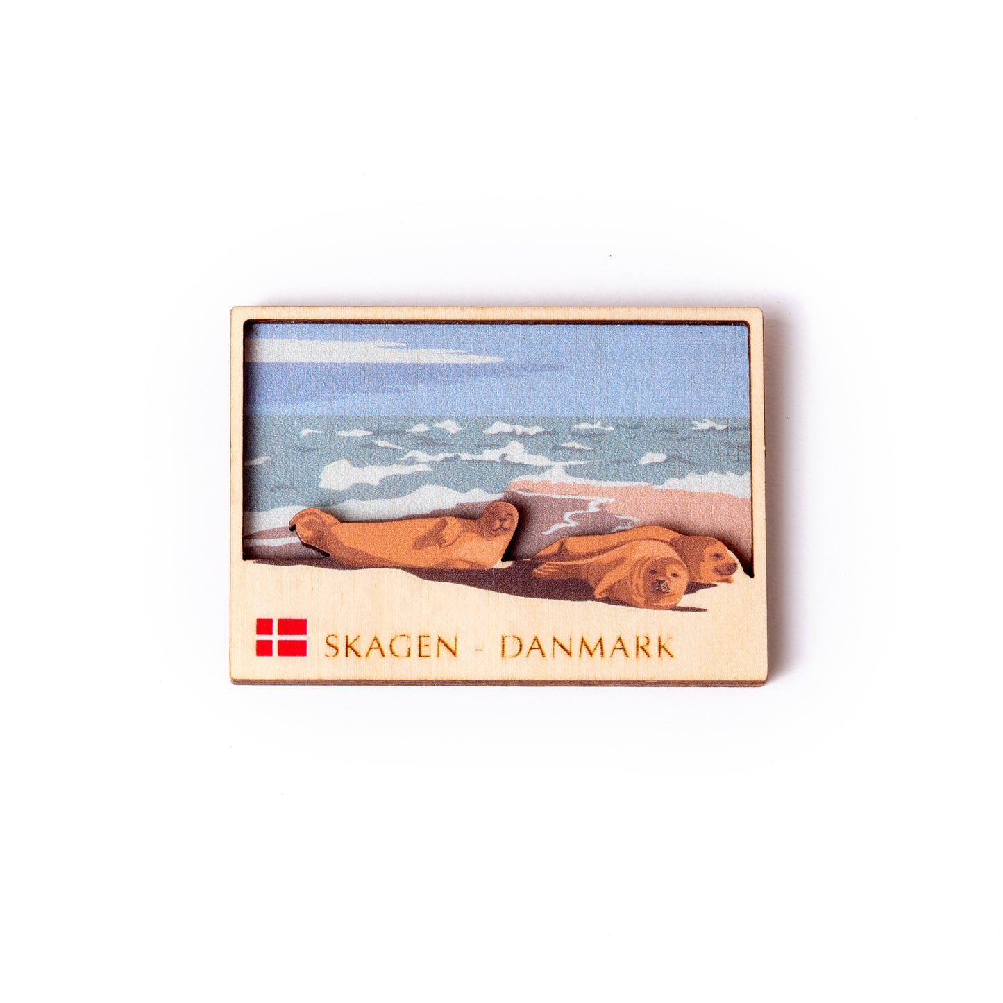 Sæle på stranden Skagen Magnet