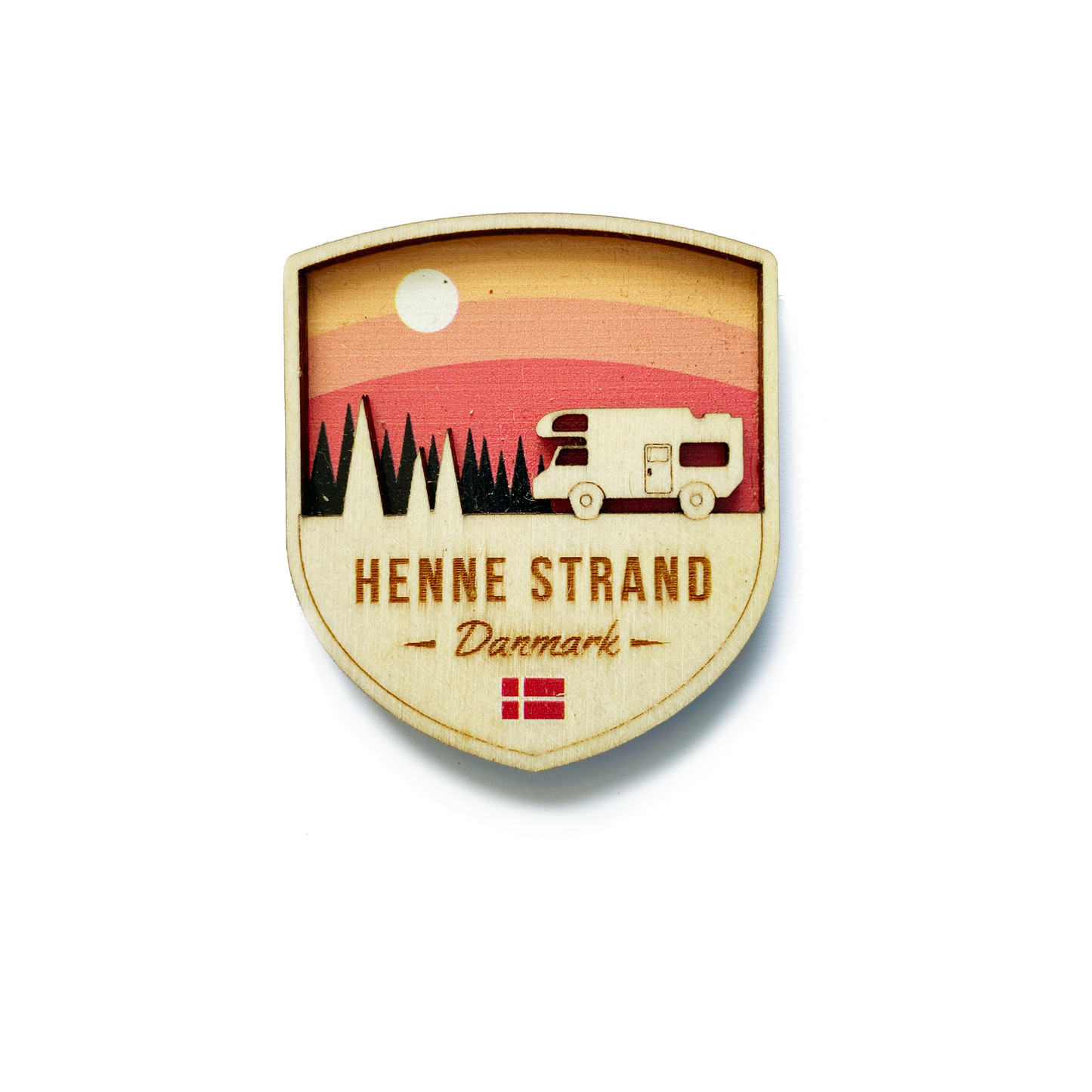 Autocamper skjold Henne Strand Magnet