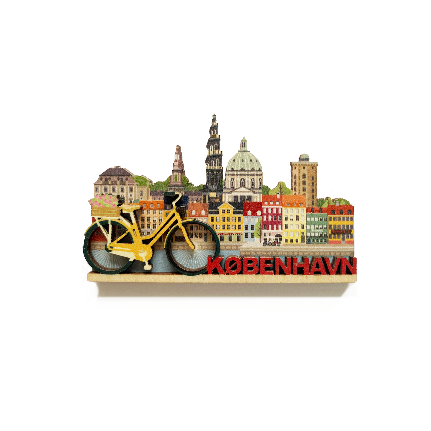 Nyhavn med cykel magnet