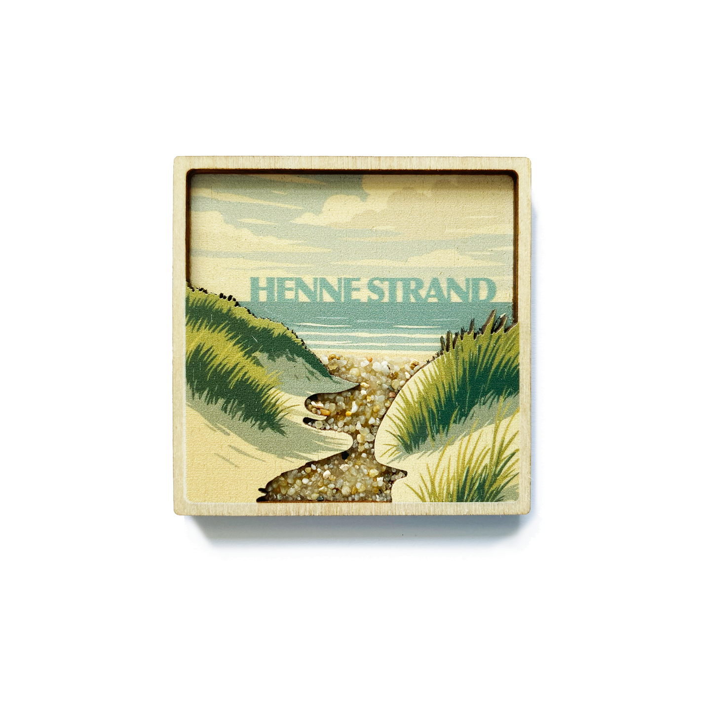 Stranden med sten Henne Strand Magnet